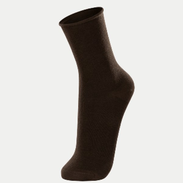 MEIA LUPO CASUAL ALGODÃO SEM PUNHO MARROM MASCULINA ADULTO