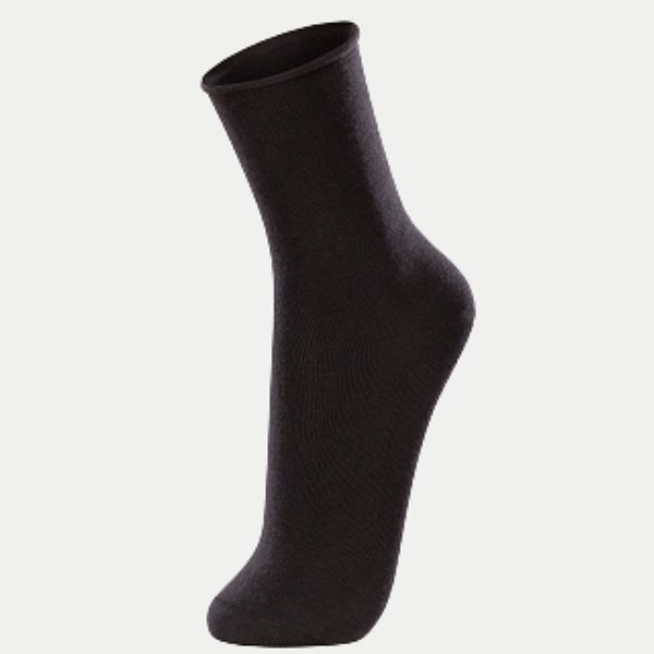 MEIA LUPO CASUAL ALGODÃO SEM PUNHO PRETO MASCULINA ADULTO