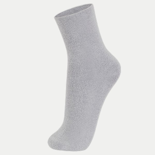 MEIA LUPO CASUAL ALGODÃO SEM PUNHO CINZA FEMININA ADULTO