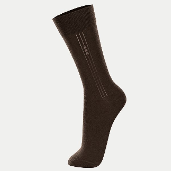 MEIA LUPO CLÁSSICA  ALGODÃO CAFÉ MASCULINA ADULTO