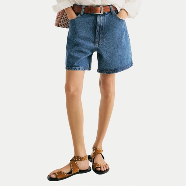 SHORT HERING JEANS MÉDIO BRUTO BÁSICO FEMININO ADULTO