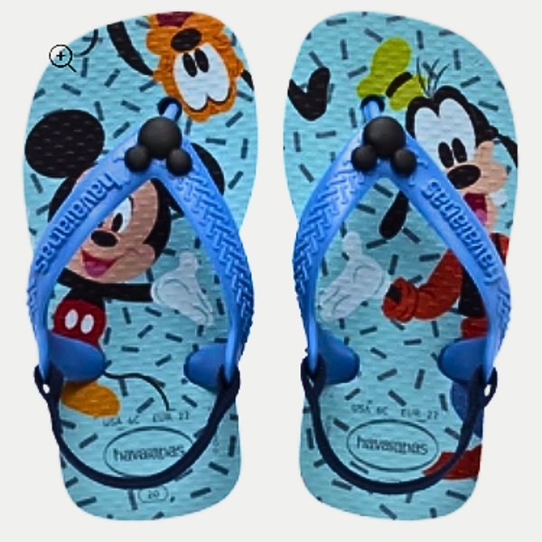CHINELO HAVAIANAS BABY DISNEY ELASTICO AZUL MASCULINO INFANTIL