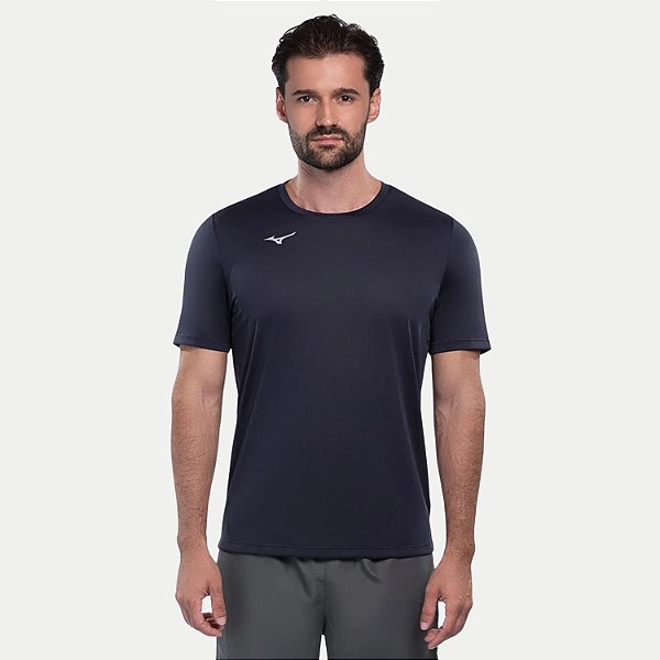 CAMISETA MIZUNO MANGA CURTA FITNESS POLIESTER PRETO MASCULINO ADULTO