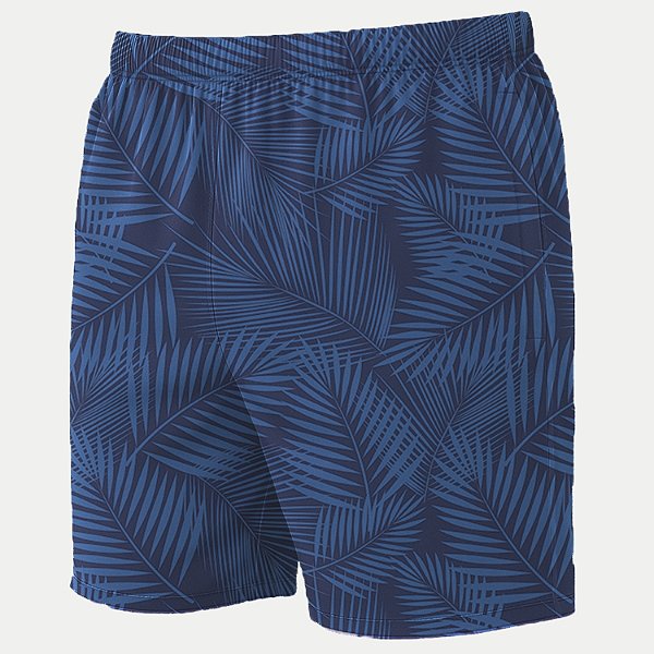 SHORT VOLEIO POLIESTER COM ELASTANO FITNESS AZUL MARINHO MASCULINO ADULTO