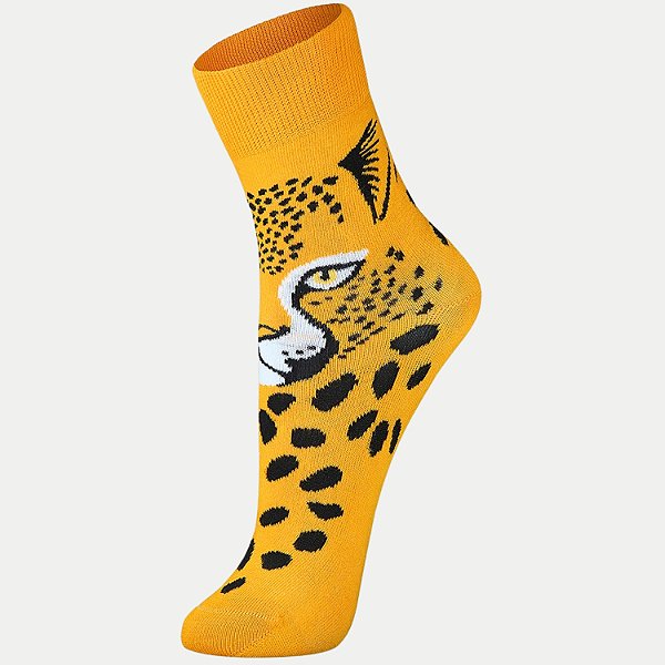 MEIA LUPO SOQUETE CANO MÉDIO AMARELO FEMININA ADULTO