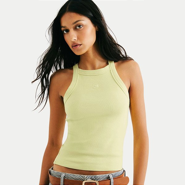 BLUSA HERING REGATA MALHA CANELADA VERDE FEMININA ADULTO