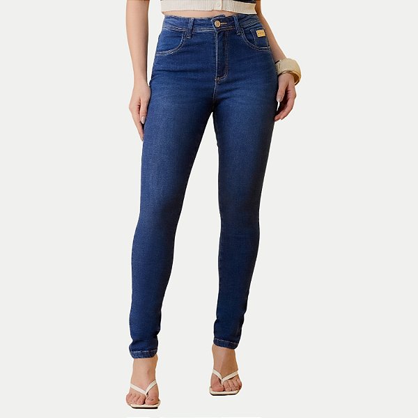 CALÇA OGNUS JEANS MÉDIO COM ELASTANO SKINNY FEMININA ADULTO
