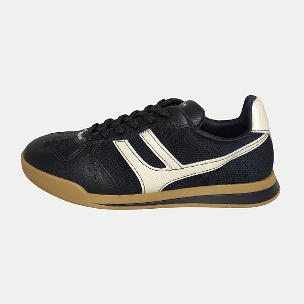 TÊNIS RAMARIM CASUAL COM CADARÇO PRETO FEMININA ADULTO