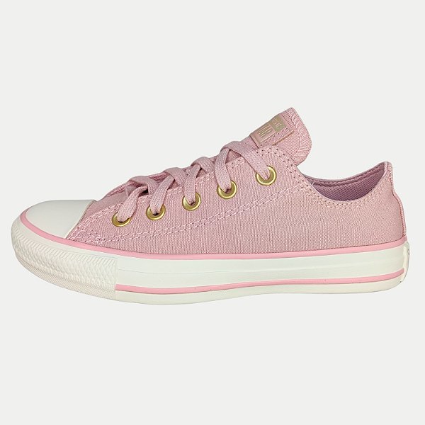 TÊNIS CONVERSE CASUAL DE LONA ROSA FEMININO ADULTO