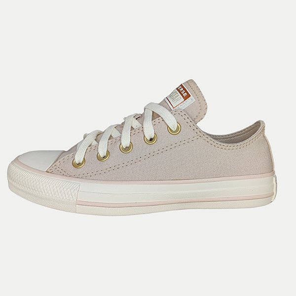 TÊNIS CONVERSE CASUAL DE LONA BEGE FEMININO ADULTO