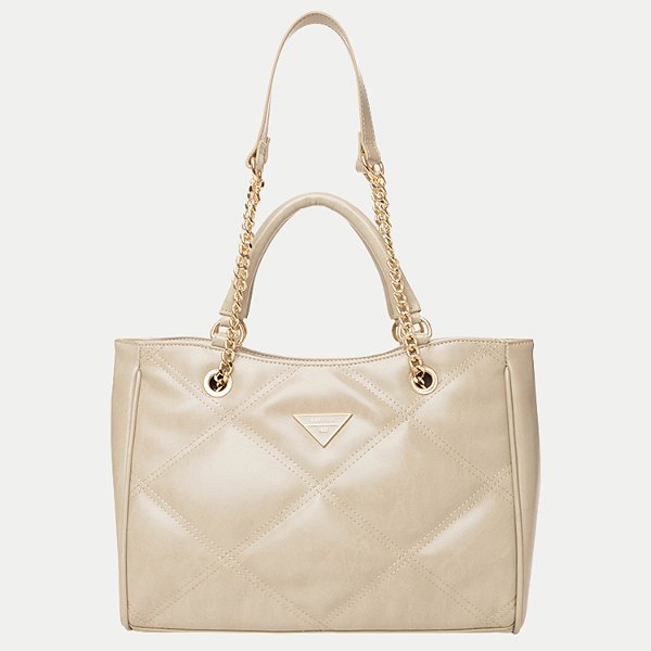 BOLSA RAFITTHY 2 TIPOS DE ALÇA SINTETICO BEGE FEMININO ADULTO