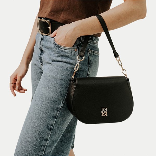 BOLSA RAFITTHY 2 TIPOS DE ALÇA SINTETICO PRETO FEMININO ADULTO