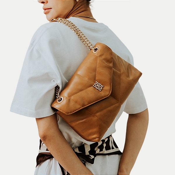 BOLSA RAFITTHY OMBRO SINTETICO CARAMELO FEMININO ADULTO