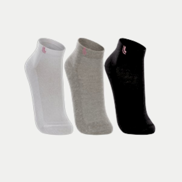 MEIA LUPO SPORT PACOTE COM 3 PARES SOQUETE  UNISEX ADULTO (CORES SORTIDAS) 296142-P