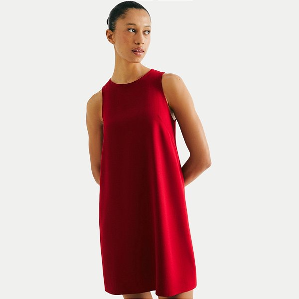 VESTIDO HERING REGATA VERMELHO DE VISCOSE FEMININO ADULTO