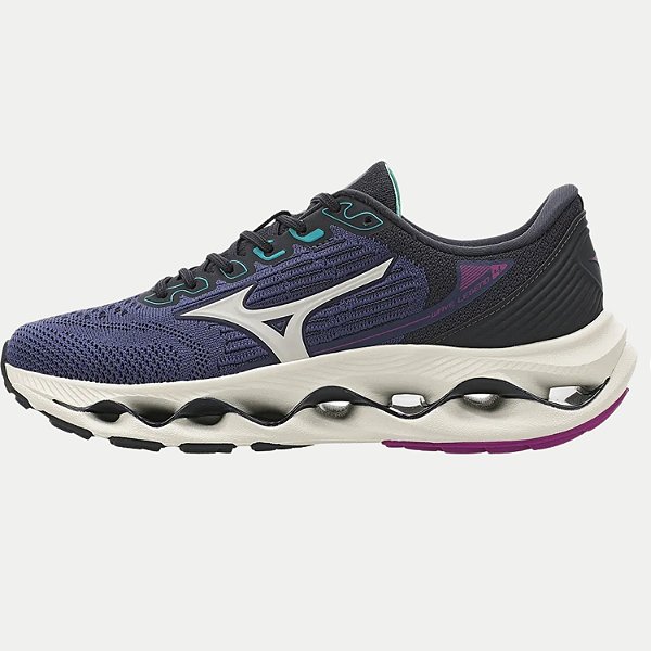 TÊNIS MIZUNO WAVE LEGEND 4 AZUL JEANS FEMININO ADULTO