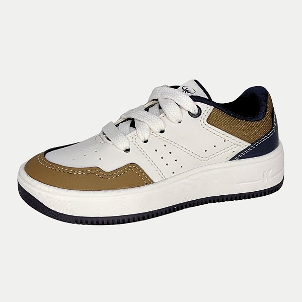 TÊNIS KIDY NOVA YORK CASUAL COM CADARÇO BRANCO MASCULINO INFANTIL