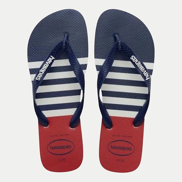 CHINELO HAVAIANAS TOP NAUTICAL DE DEDO AZUL MARINHO MASCULINO ADULTO