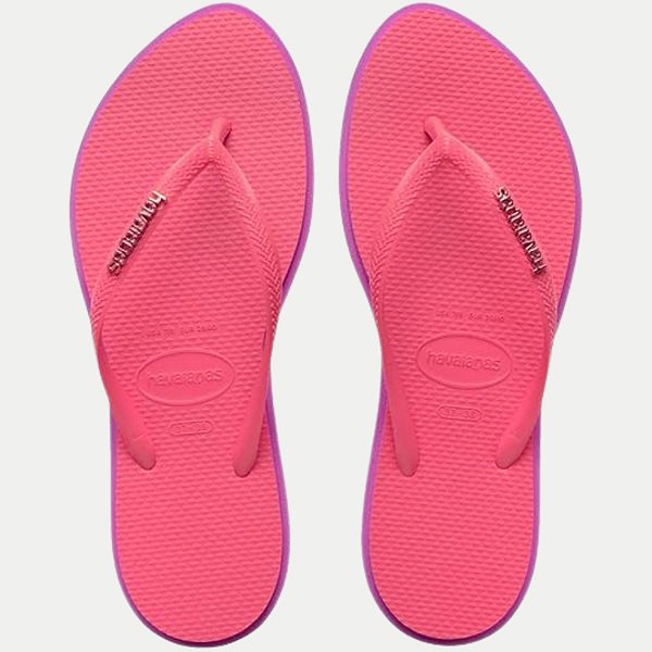 CHINELO HAVAIANAS SLIM POINT DE DEDO CORAL FEMININO ADULTO