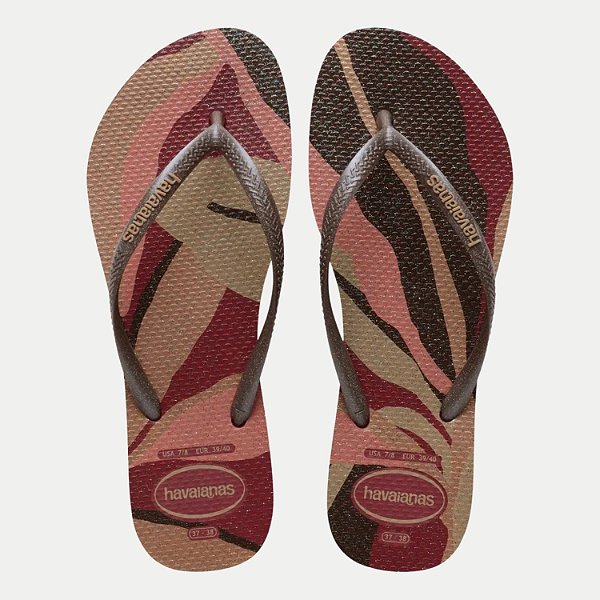 CHINELO HAVAIANAS SLIM PALETTE GLOW DE DEDO VINHO FEMININO ADULTO