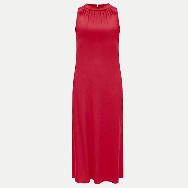 VESTIDO LUNENDER REGATA DE VISCOSE VERMELHO FEMININO ADULTO