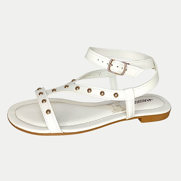 SANDALIA MISSISSIPI RASTEIRA OFFWHITE FEMININA ADULTO