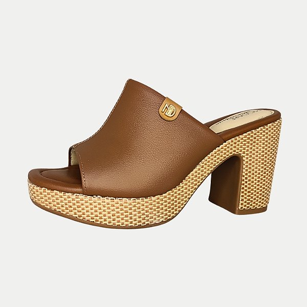 TAMANCO MODARE SALTO ALTO SALTO ACTIVE  MARROM FEMININA ADULTO