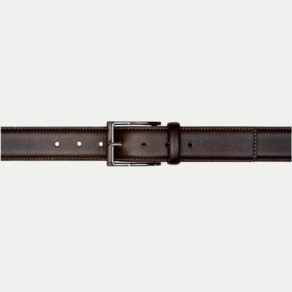 CINTO OXDDI DE FIVELA FIXA COURO LARGO MARROM MASCULINO ADULTO