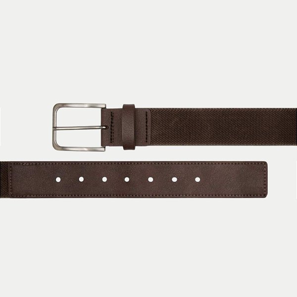 CINTO AMERICA DE ELASTICO FIVELA FIXA MARROM MASCULINO ADULTO