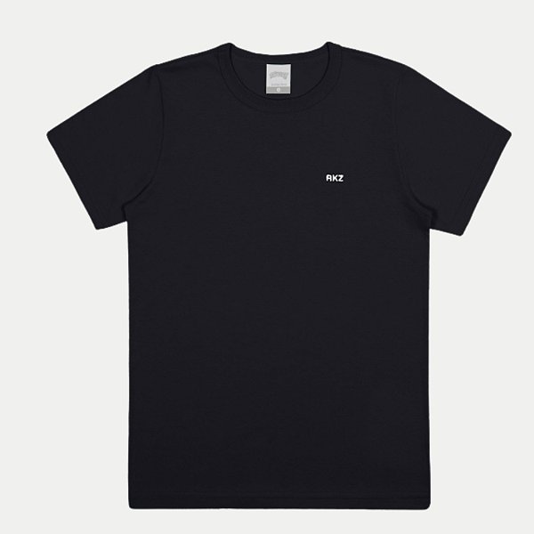 CAMISETA ALAKAZOO MANGA CURTA COMFORT ALGODÃO COM BORDADO PRETA MASCULINO INFANTIL