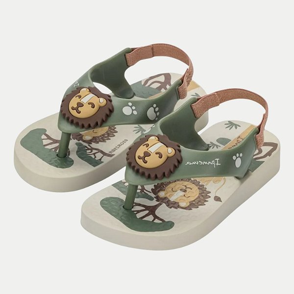CHINELO GRENDENE DE DEDO IPANEMA SPORTY BABY BEGE MASCULINO INFANTIL