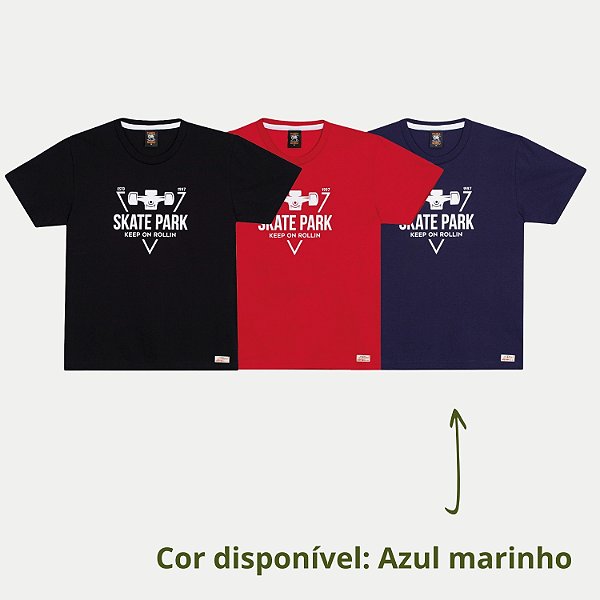 CAMISETA RANDA MUNDU MANGA CURTA COMFORT ALGODÃO SILKADA AZUL MARINHO MASCULINA INFANTIL
