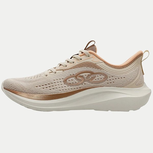 TÊNIS OLYMPIKUS PASSO RUNNING SOLADO EVA CREME FEMININO ADULTO