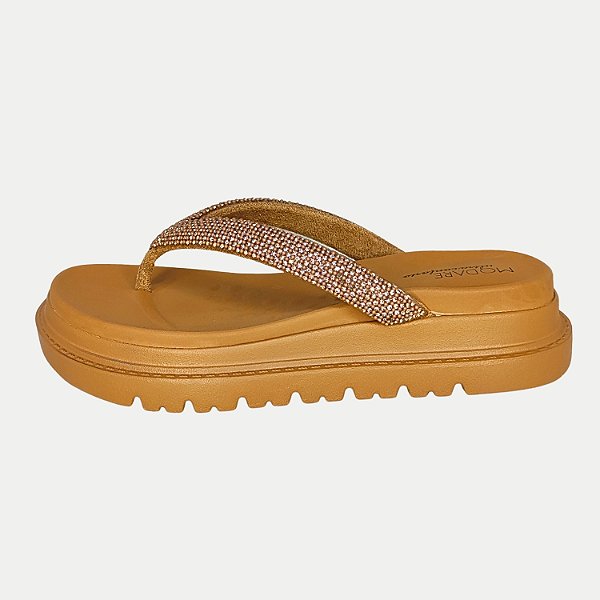 TAMANCO MODARE ANABELA MEDIO CARAMELO FEMININO ADULTO