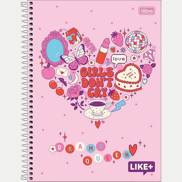 CADERNO TILIBRA UNIVERSITÁRIO 01 MATÉRIA CAPA DURA LIKE+ FEMININO (CORES SORTODAS)   30332-P