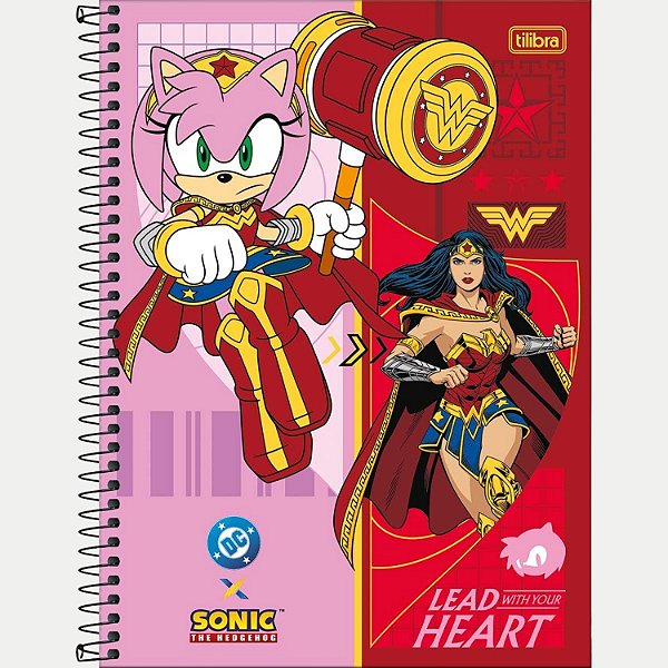 CADERNO TILIBRA UNIVERSITÁRIO 01 MATÉRIA CAPA DURA SONIC HEDGE MASCULINO (CORES SORTIDAS)30226-P