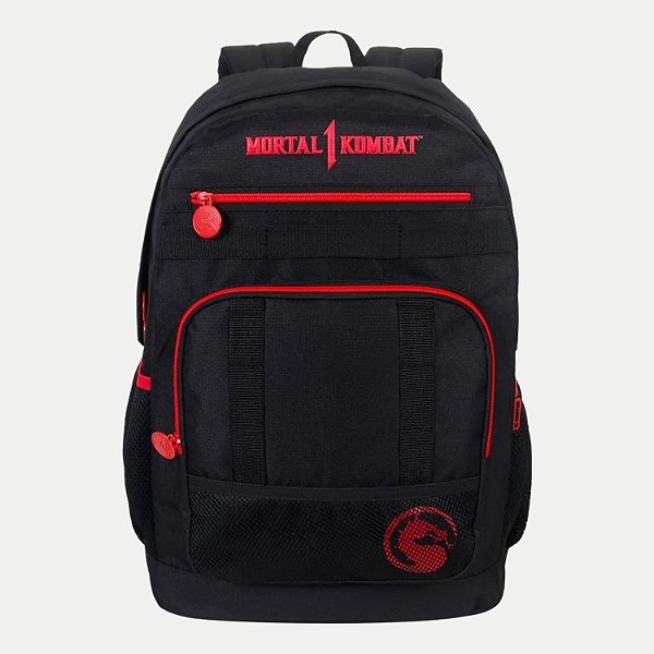 MOCHILA XERYUS MORTAL KOMBAT TRADICIONAL PRETO MASCULINO 2324-P
