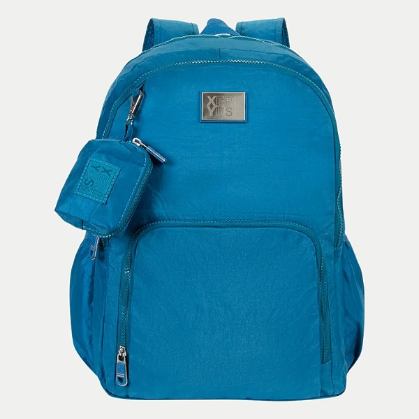 MOCHILA XERYUS 14438 TRENDY LISA COM CHAVEIRO BOLSA PETROLEO UNISEX  27210-P