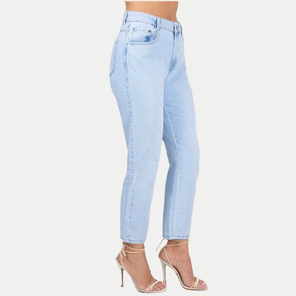 CALÇA SHOT JEANS BRUTO MOM FEMININA ADULTO