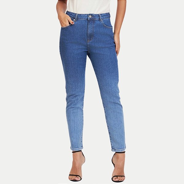 CALÇA LEE JEANS COM ELASTANO MOM FEMININA ADULTO