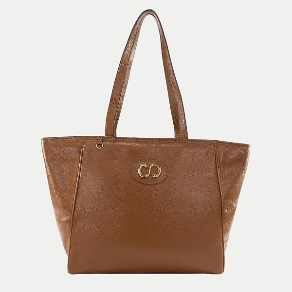 BOLSA CLASSE OMBR COURO NOCCIOLA  CARAMELO FEMININA ADULTO