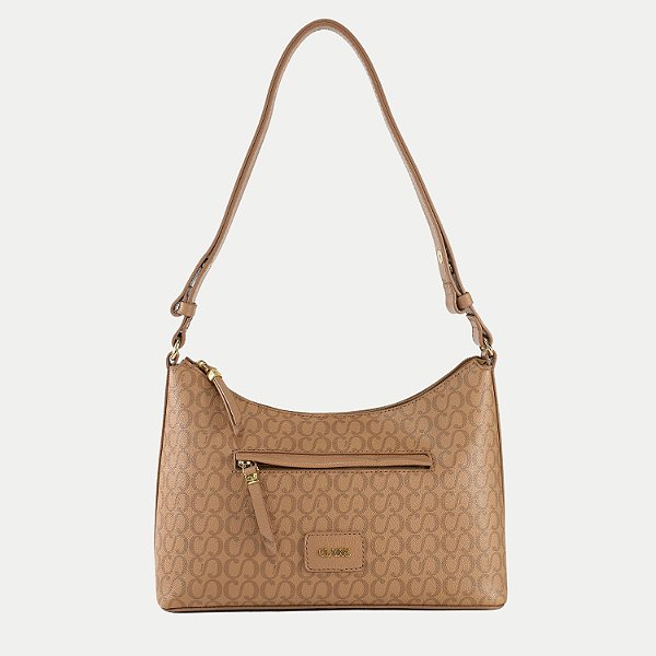 BOLSA CLASSE TRANSVERSAL DECOURO BEGE FEMININA ADULTO