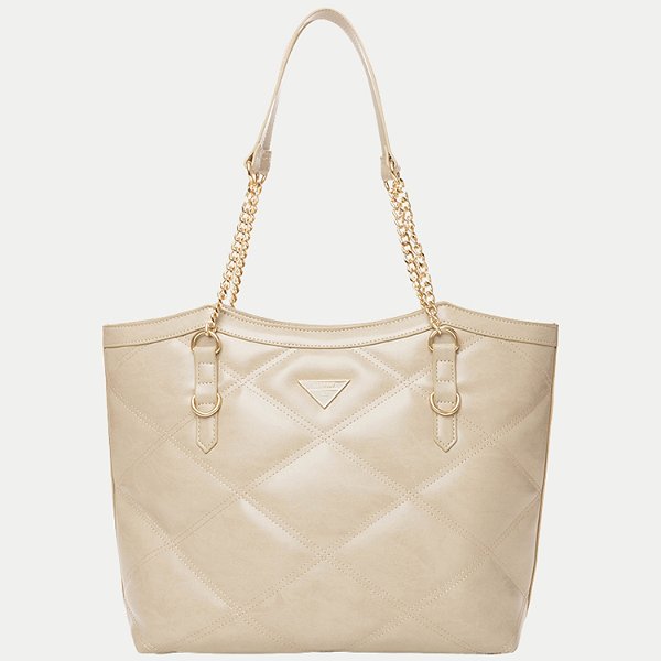 BOLSA RAFITTHY DE OMBRO SINTÉTICA BEGE FEMININA ADULTO