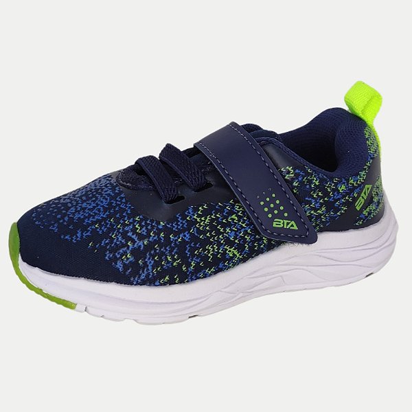 TÊNIS BATATINHA RUNNING COM CADARÇO E VELCRO AZUL MARINHO MASCULINO INFANTIL