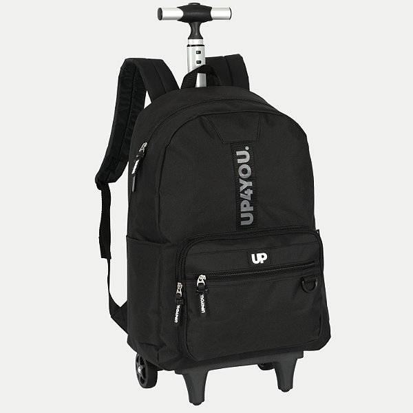 PASTA UP4YOU DE CARRINHO/RODINHA COM 2 RODAS PRETA UNISEX  298735-P