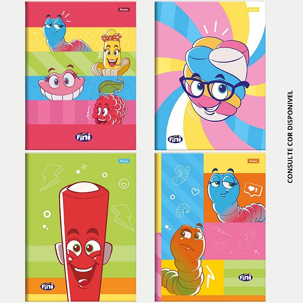 CADERNO FORONI BROCHURÃO CAPA DURA FINI UNISEX (CORES SORTIDAS) 92709-P