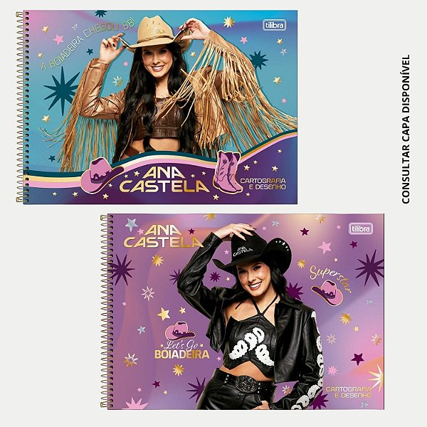 CADERNO TILIBRA CARTOGRAFIA CAPA DURA ANA CASTELA FEMININO (CORES SORTIDAS)  30200-P