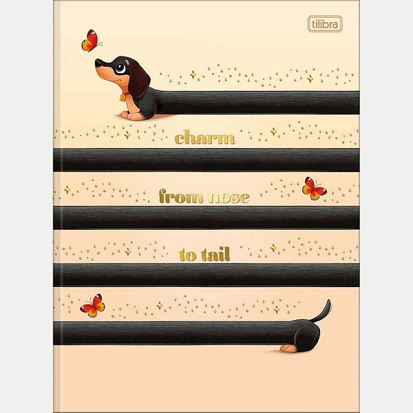 CADERNO TILIBRA BROCHURÃO CAPA DURA BROWNIE THE DOG FEMININO (CORES SORTIDAS) 30280-P
