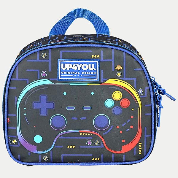 LANCHEIRA UP4YOU GAME OVER MOCHILETE AZUL MARINHO MACULINO  29618-P