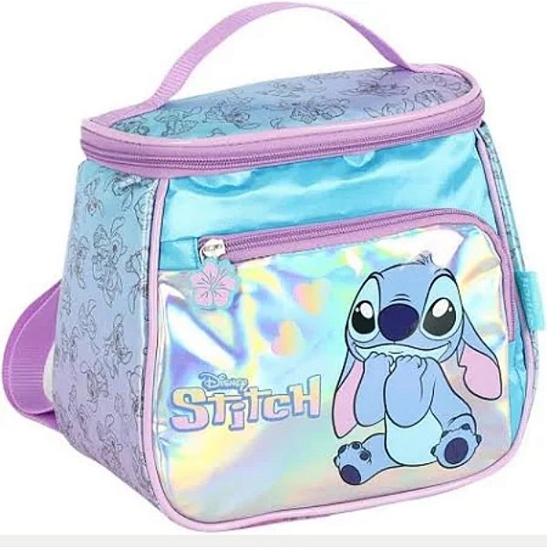 LANCHEIRA MAXLOG LUXCEL STITCH TRANSVERSAL AZUL CELESTE FEMININO 29622-P